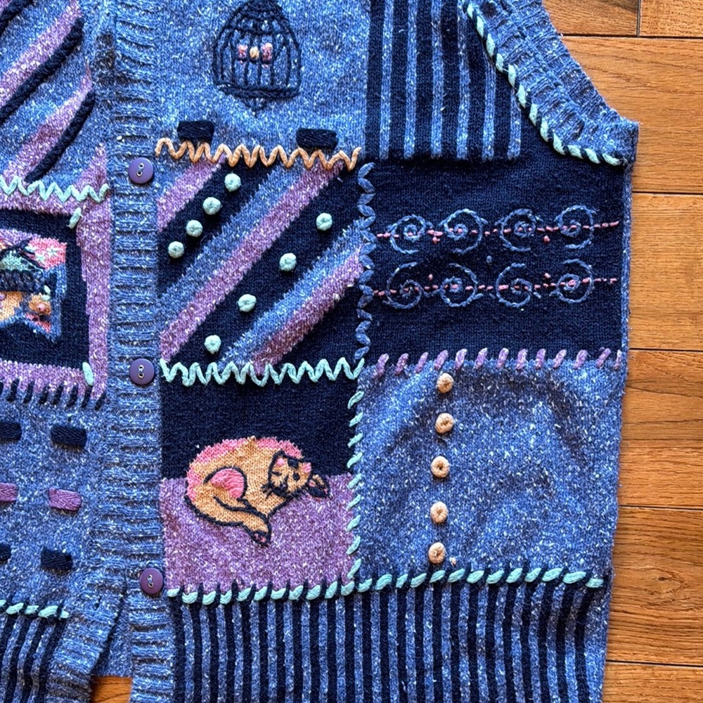Vintage 90s Blast Cat Vest Size XL - Picture 4 of 7